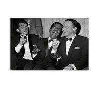 Dean Martin, Sammy Davis Jr. e Frank Sinatra Poster su tela, decorazione per camera da letto, ufficio, camera da letto, regalo, senza cornice, 50 x 75 cm