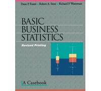 Dean P. Foster Robert A. Stine Richard P. Wate Basic Business Statis (Tascabile)
