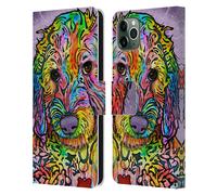 DEAN RUSSO CANI 3 CUSTODIA COVER PORTAFOGLIO IN PELLE PER APPLE iPHONE TELEFONI