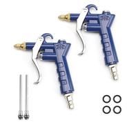 DEANKEJI 2 Pezzi Pistole ad Aria Compressa-Pistola Compressore con 2 Ugelli di Ricambio da 10 cm -Pistola Aria per Aria Compressa per Rimuovere lo Sporco Difficile da Raggiungere