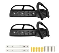 DEANKEJI 2 Pezzi Portabici da Muro, Porta Bici da Muro in Acciaio ad Alto Tenore di Carbonio, Supporto Bici da Muro Portata Massima 40kg, Adatto a Molti Tipi di Biciclette