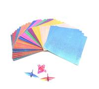 DEANKEJI 200 Pezzi Carta per Origami, 15 x 15 cm Fogli Origami, Fogli Colorati, 10 Colori Carta Sottile per L'artigianato, Origami Fronte-Retro, per Stelle Origami, Gru, Aeroplani, Animali