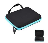 DEANKEJI 63 Scomparti Custodia Olio Essenziale, 1-3ml Bottiglie Porta Oli Essenziali, Porta Oli Essenziali per la Conservazione di Flaconi di Olio Essenziale, Flaconi di Smalto per Unghie