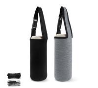 DEANKEJI Borsa Termica per Bottiglie, 2 Pezzi Portatili Portabottiglie Termico, Porta Bottiglia Termica con Tracolla Removibile e Regolabile, Adatto per Sport All'aria Aperta, Campeggio,Escursionismo