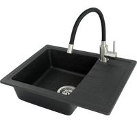 Deante Adel lavello con rubinetto grafite/acciaio ZLMZ211A