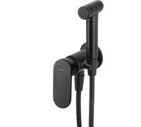 Deante Alpinia rubinetto per bidet con set doccia da incasso nero BGAN34M