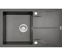 Deante Andante Flush lavello in granito 78x49 cm antracite ZQN_T11F
