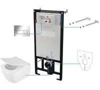 Deante Anemon set modulo di installazione, vaso wc e placca di comando CDZS6ZPW