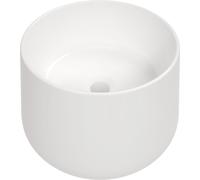 Deante Arnika lavabo 37.5x37.5 cm rotonda da appoggio bianco lucida CGN_6U32
