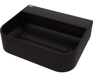 Deante Arnika lavabo 50.5x40.5 cm da appoggio nero opaca CQA_NU5S