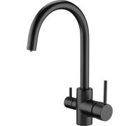 Deante Aster rubinetto da cucina verticale nero BCHN64M
