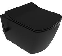 Deante Blur vaso con sedile bidet sospeso senza brida nero CDZNWPW