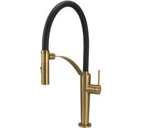 Deante Corda rubinetto da cucina verticale nero-marrone BRC_C72M
