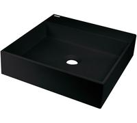 Deante Correo lavabo 40x40 cm quadrata da appoggio nero opaca CQR_NU4S