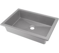 Deante Correo lavabo 50x35 cm rettangolare da incasso-sottopiano grigio/pietra CQRSU5U