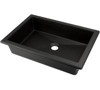Deante Correo lavabo 50x35 cm rettangolare da incasso-sottopiano nero CQR_NU5U