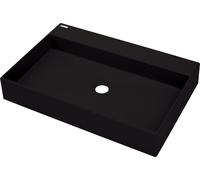 Deante Correo lavabo 60x40 cm rettangolare da appoggio nero CQR_NU6S
