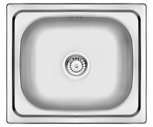 Deante Doppio lavello in acciaio con sifone 48x43 cm acciaio ZEN_0103