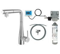 Deante Eridan starter kit con rubinetto da cucina verticale cromo BREF075M