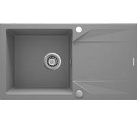 Deante Evora lavello in granito 78x44 cm grigio/grafite/inox ZQJ_S113