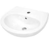 Deante Jasmin lavabo 51.8x40.3 cm semicircolare bianco lucida CDJ6U5W