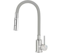 Deante Luno rubinetto da cucina verticale acciaio inossidabile-grafite/grigio BOC_S740