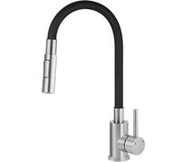 Deante Luno rubinetto da cucina verticale acciaio inossidabile-nero BOC_B740
