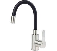 Deante Luno rubinetto per lavabo verticale nero-acciaio BLU_B240