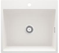 Deante Magnetic lavello in granito 56x52 cm bianco ZRM_A10A