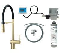 Deante Magnetic starter kit con rubinetto da cucina verticale oro/oro antico BRMFR75M