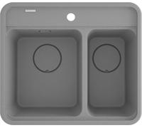 Deante Momi lavello in granito 60x52 cm grigio/grafite/inox ZKM_S503