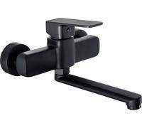Deante Neo Maro rubinetto per lavabo a parete nero BLON50M