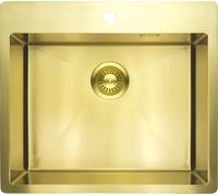 Deante Olfato lavello in acciaio con sifone 55x50.5 cm oro ZPO_R10B