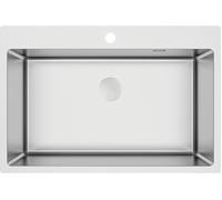 Deante Olfato lavello in acciaio con sifone 76x50.5 cm acciaio ZPO_010C