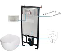 Deante Peonia set modulo di installazione, vaso wc e placca di comando CDEF6ZPW
