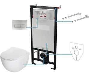 Deante Peonia set modulo di installazione, vaso wc e placca di comando CDEF6ZPW