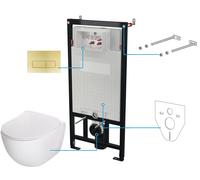Deante Peonia set modulo di installazione, vaso wc e placca di comando CDER6ZPW