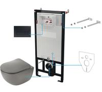 Deante Peonia Zero set modulo di installazione, vaso wc e placca di comando CDENDZPW