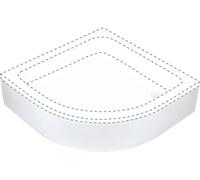 Deante Plus II piatto doccia semicircolare 80x80 cm bianco KTU_032B