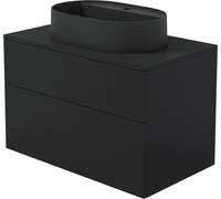 Deante Prizma lavavo con armadietto e piano 80 cm nero SDNB8SNU6B