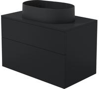Deante Prizma lavavo con armadietto e piano 80 cm nero SDNB8SNU6S