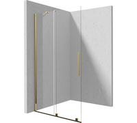 Deante Prizma parete doccia walk-in 80 cm oro lucida/vetro trasparente KTJ_Z38R