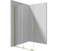 Deante Prizma parete doccia walk-in 80 cm oro spazzolata/vetro trasparente KTJR_38R