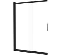Deante Prizma parete vasca 98.1 cm 2 ante nero opaca/vetro trasparente KTJ_N73R