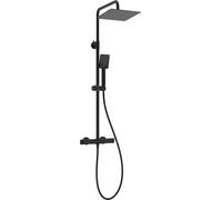 Deante set doccia a parete con termostato con soffione nero NAC_N4HT