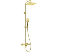 Deante set doccia a parete con termostato con soffione oro NAC_Z1HT