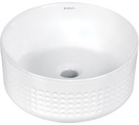 Deante Silia Hexa lavabo 36x36 cm rotonda da appoggio bianco CDX_6U3S