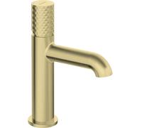 Deante Silia Hexa rubinetto per lavabo verticale oro BHS_R20M