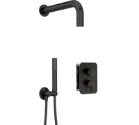 Deante Silia set doccia da incasso con soffione nero BXYZNQSM