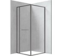 Deante Square box doccia 80x80 cm quadrato grafite opaca/vetro trasparente KQB_D088P